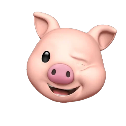 animoji, cochon d'expression, pommes animogi, cochon animogi, pomme porc émoticône