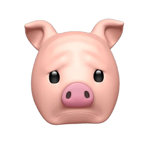 cerdos malvados, cerdo de emoji, emoji piggy, animoji kaban, la nariz del cerdo emoji