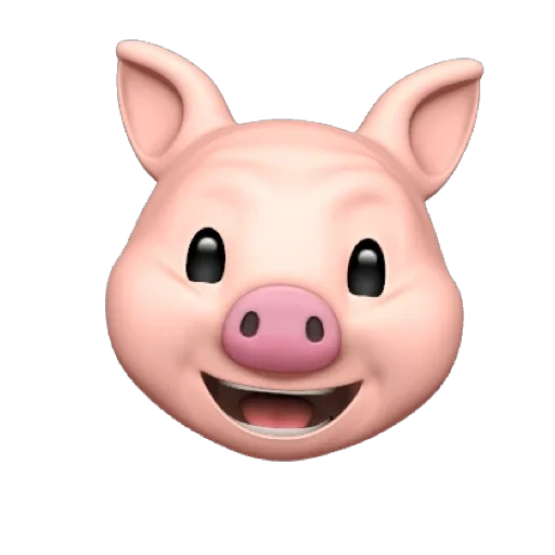 porco, animodzi, pugo, porco sorridente, animoji pig