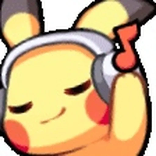 pikachu, canta picacho, vapor de pikachu, kawaii pikachu, auriculares picachu