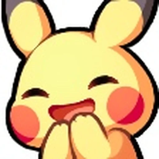 anime, pikachu, nichini pikachu, pokémon pikachu, stickers pikachu