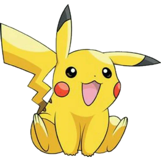pikachu, pikachu clipart, pikachu con sfondo bianco, disegni di pokemon, pikachu disegno carino