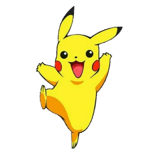 pikachu, ikon picachu, karakter pikachu, pikachu dengan latar belakang putih, latar belakang transparan pikachu