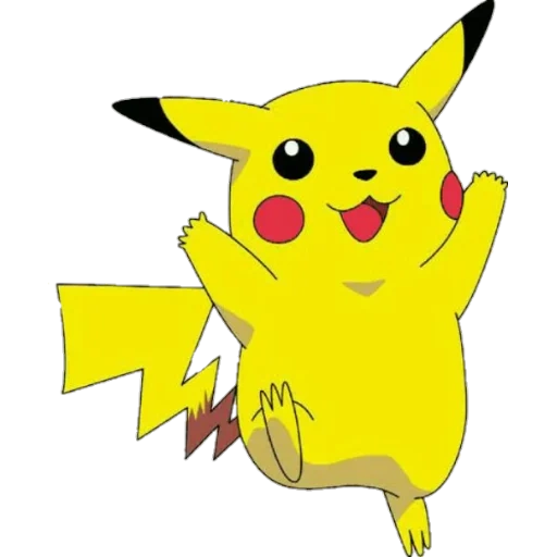 pikachu, pikachu clipart, pikachu sryzovka, pikachu mit einem weißen hintergrund, pikachs charaktere pokemon