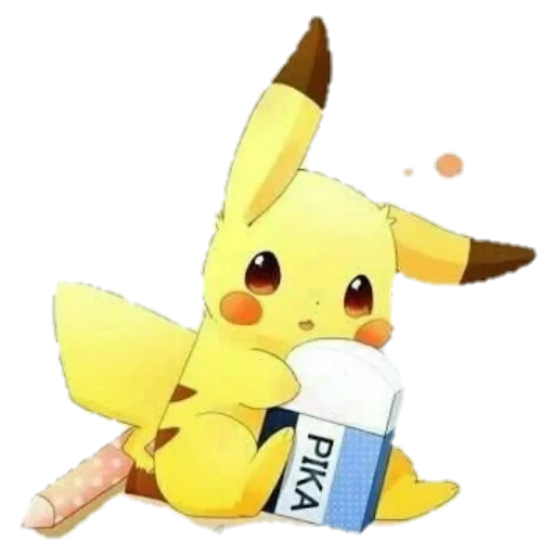 pikachu, pikachu sryzovka, pikachu art lucu, pikachu dengan latar belakang putih, anime pokemon pikachu
