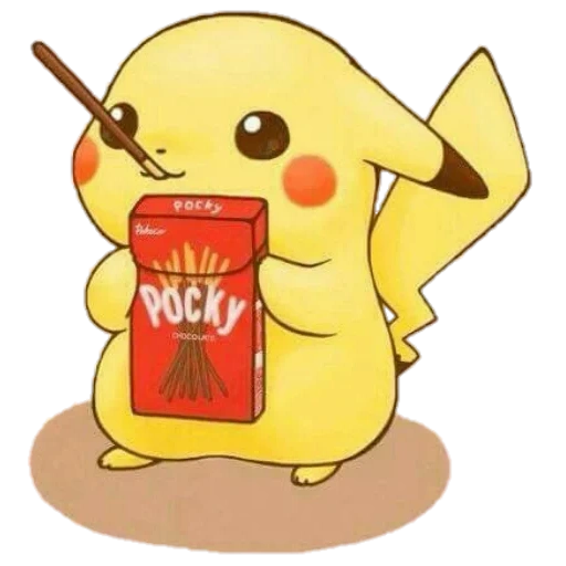 pikachu, makanan pikachu, teh pikachu, pikachu makan ramen, pikachu adalah gambar yang lucu
