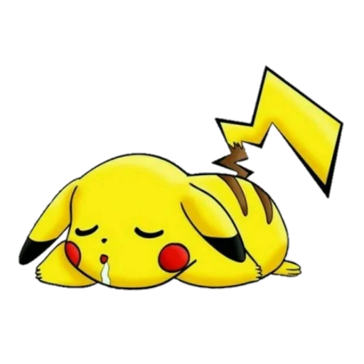pikachu, el esta durmiendo pikachu, parodia de pikachu, clipart de pikachu, pikachu en un fondo negro