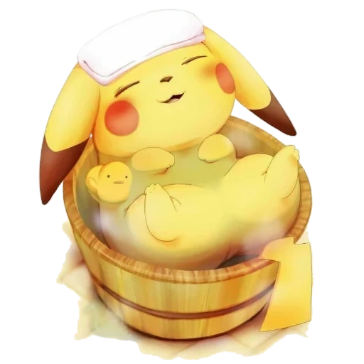 pikachu, makanan pikachu, fat pikachu, duduk pikachu, anime pikachu milot