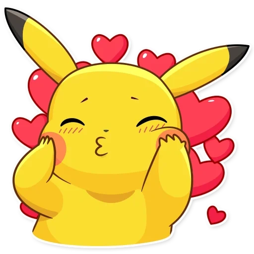 pikachu, emoticon prepuzio kachu, modello di pikachu