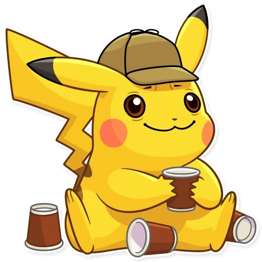 pikachu, detektif pikachu, pokemon detective pikachu, pola pokemon yang lucu