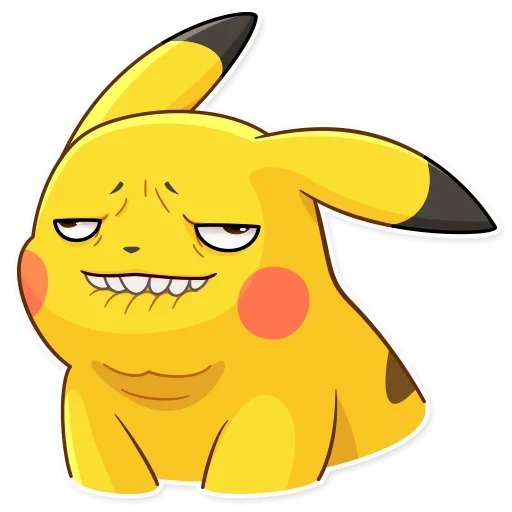 pikachu, expression prepuce kachu, pikachu laughs, a weak pikachu