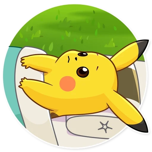 pikachu, pikachu deb, círculo de pikachu, emoji pikachu, feliz pikachu
