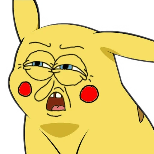 pikachu, meme pikachu, faccia di pikachu, faccia di pikachu, pikachu non forte