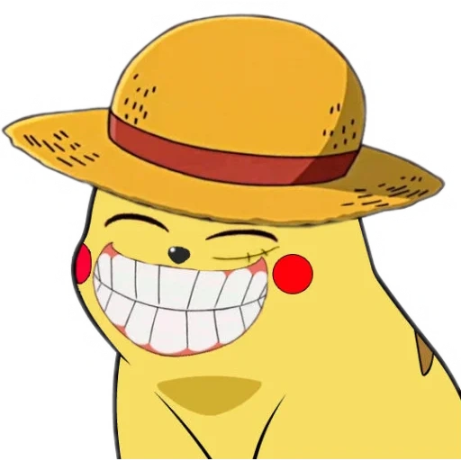 pikachu, one piece, luffy pikachu, manki d luffy, the straw shoyap vanpis