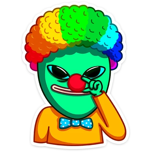 pepé, clown pepe, clown pepe, extraterrestre de cornichon