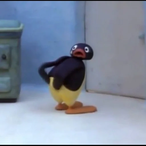 pingu, mème pingu, pingu heureux, pingu se fait emporter, pingu slow vocal original