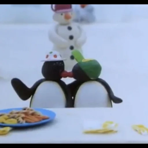 prolongada, pingu 1986, pingu feliz, funcionario de pingu, ping de pingüino de nieve