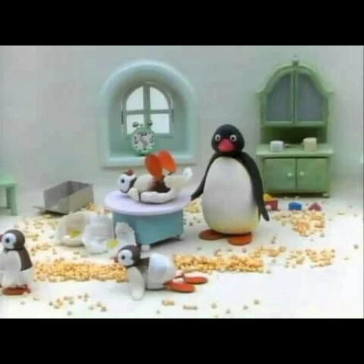 prolongada, pingu y oggy, pingüino poroto, episodio de pingu lost, juego de pingwin pinghu