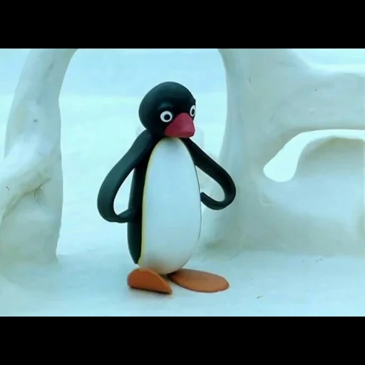 prolongada, pingüino, caricatura de ping, pingüino noot noot, pingu toy papá
