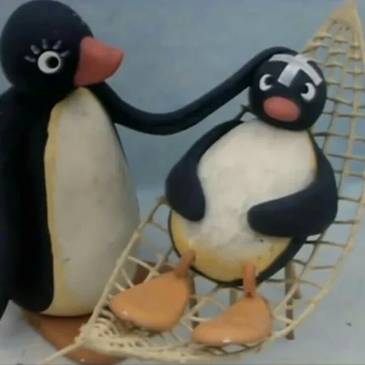 ping ping, pinguim de plasticina, penguin penguin, pessoal engraçado de pingwin pinga, plasticine penguin ping para subir