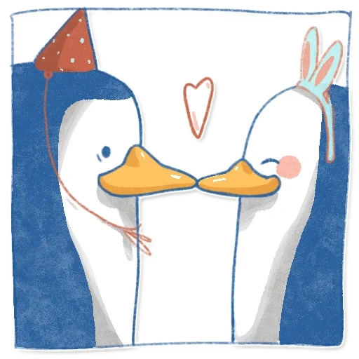 mensch, bild, illustration, alles gute zum geburtstag pinguin