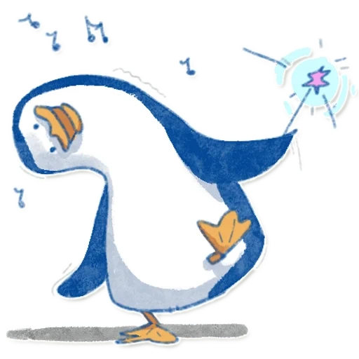 manchot, manchot, penguin george, dessin de pingouins