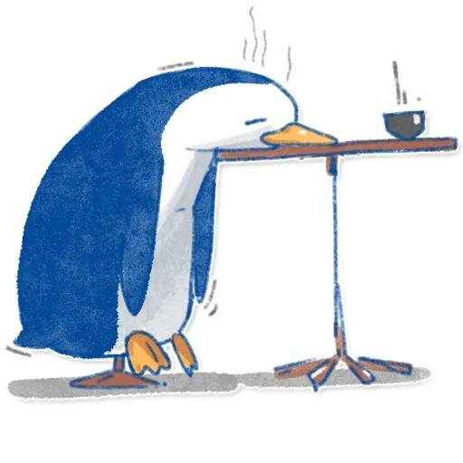 manchot, pingouin d'oiseaux, pingouin de dessins animés, illustration de pingouin