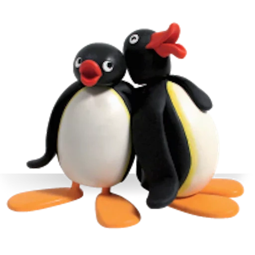 penguin, pingingfamilie figur, pinguin, penguin lolo, penguin 3 d
