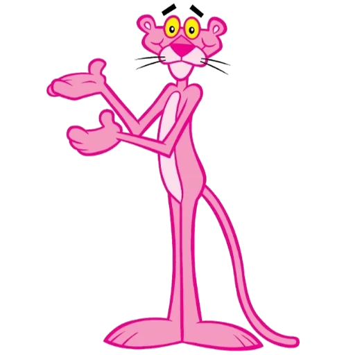 pantera rosa, pink panther, пантера розовая, розовая пантера рисунок, белый человек мультика розовая пантера