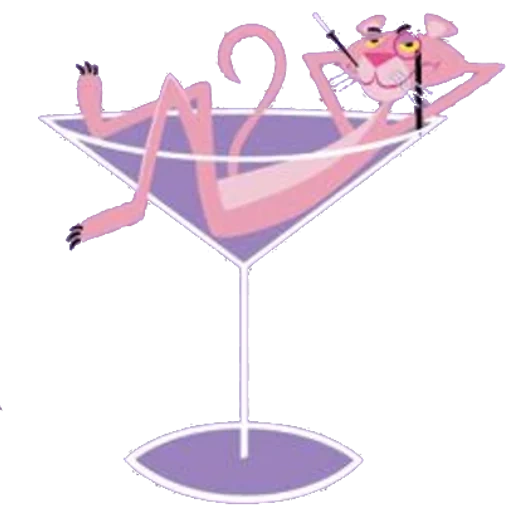 коктейль, девушка бокале, коктейль рисунок, фиолетовый коктейль, девушка бокале мартини вектор