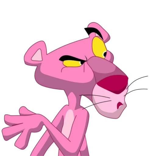 panthère rose, panthère rose, jewel pink panther, art de panthère rose, dessin animé rose panthère