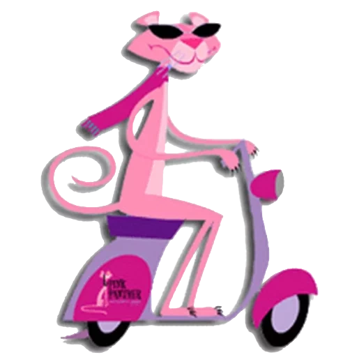 pantera rosa, panthère rose, panthère rose, pantera rosa boss, vélo de panthère rose