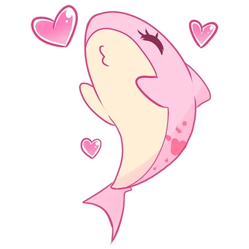 pink shark sticker, pink stickers, pink dolphin cartoon, pink shark, pink shark cartoon