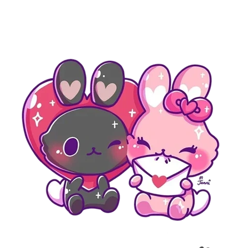 pink stickers with a bunny, pink stickers, pink bunny, pink hare sticker, bunny pink sticker