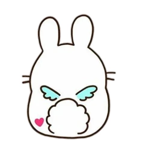 kawaii rabbits, kawaii bunnies, dessins kawaii pour croquis, little kawaii dessins, système lapin