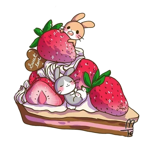 disegni carini per cibo da schizzo, jenny illustrated, disegni carini di conigli, disegni di kawaii carini, disegni di animali carini