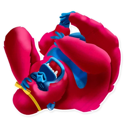 телеграм стикеры, стикеры, telegram sticker, эмодзи, pink gorilla