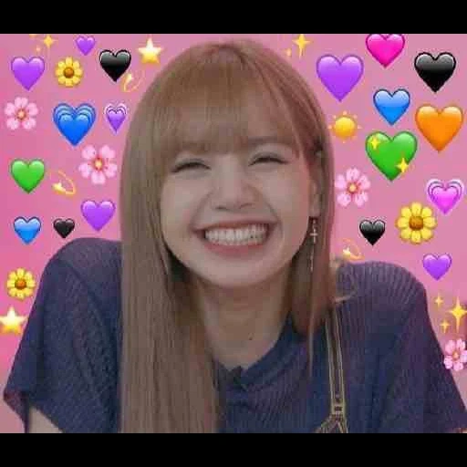 preto rosa, blackpink lisa, ryskulovo, lalisa manoban sorri, blackpink lisa hearts