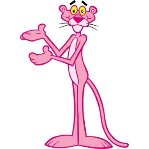 pink panther, pink panther character, pink panther from the cartoon, panther pink, white man from a cartoon pink panther