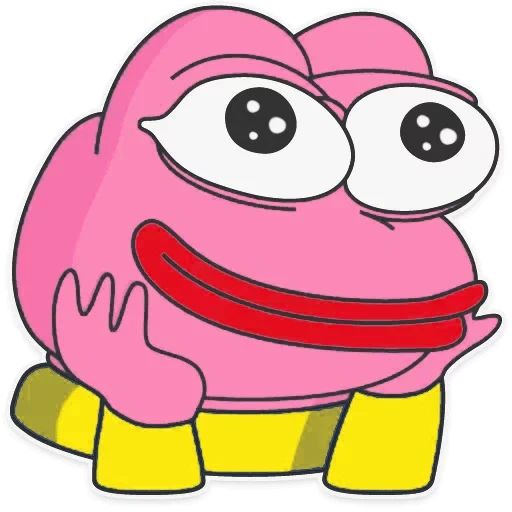 pepe, pepe, pepe merah muda, pink toad pepe, the frog pepe berwarna merah muda
