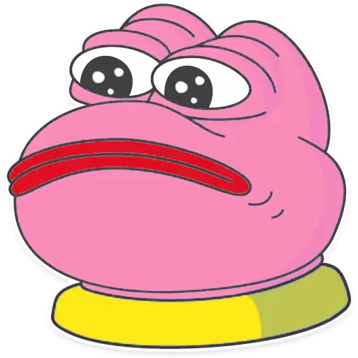 pepe, peepo pepe, pepe merah muda, pink toad pepe, the frog pepe berwarna merah muda