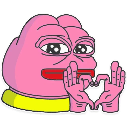 pepe, pepe, pepe merah muda, pink toad pepe, the frog pepe berwarna merah muda