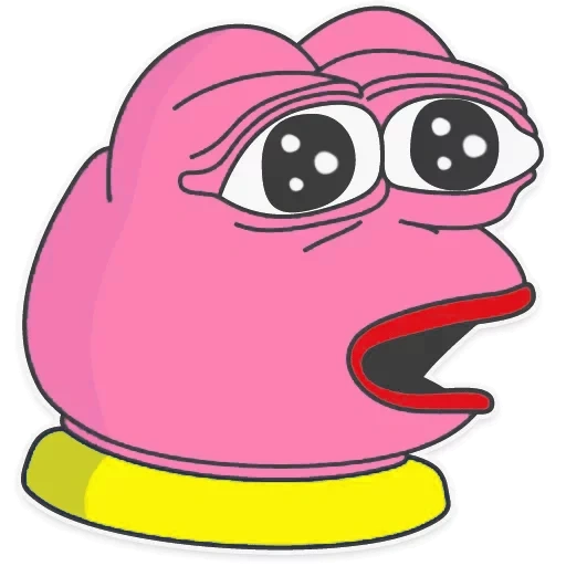 pepe, peepo pepe, pepe merah muda, pink toad pepe, the frog pepe berwarna merah muda