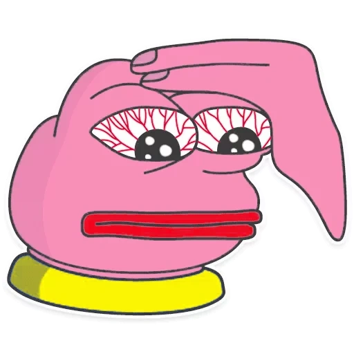 pepe, peepo pepe, pink pepe, pink toad pepe, der froschpepe ist rosa