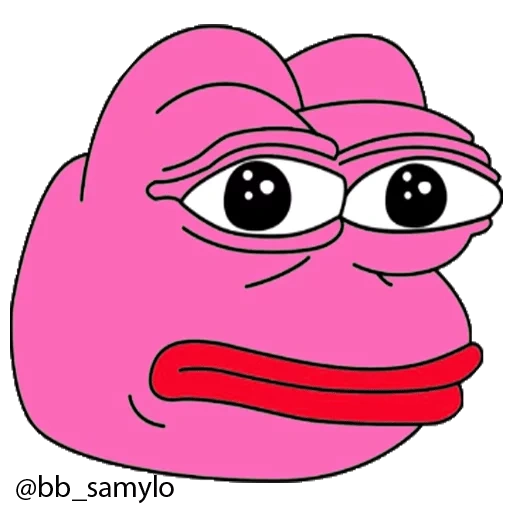pepe, пепе жабка, розовый pepe, розовая жаба пепе, pink pepe created by samulo