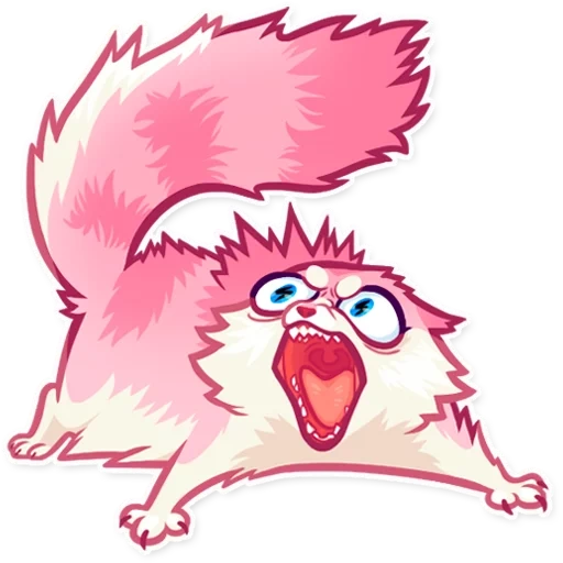 cat sticker telegrams, styler pink cat, telegram stickers, pink stickers