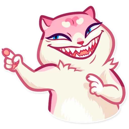 stickers of the cat, cat, vk cats, sticker pink cat, stickers