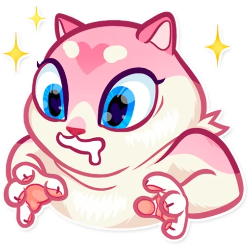 stickers of the cat, cat, pink stickers, candy kat stickers, lovely stickers