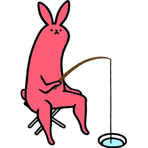 kelinci kelinci merah muda, kelinci, telegram merah muda