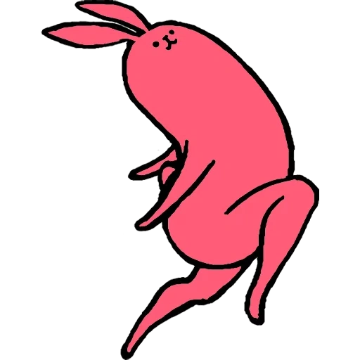 rosa telegramm, rosa telegramm, rosa kaninchen kaninchen, rosa aufkleber